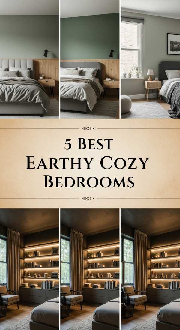 5 Best Earthy Cozy Bedrooms 69f26b30d07db