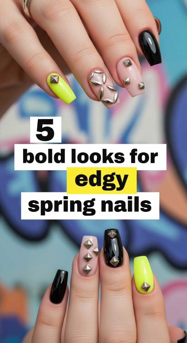 5 Bold Looks For Edgy Spring Nails 69ea69978b313