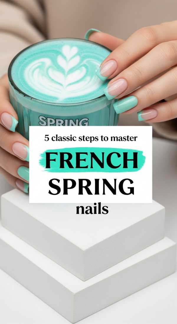 5 Classic Steps To Master French Spring Nails 69efaf8fb7af5