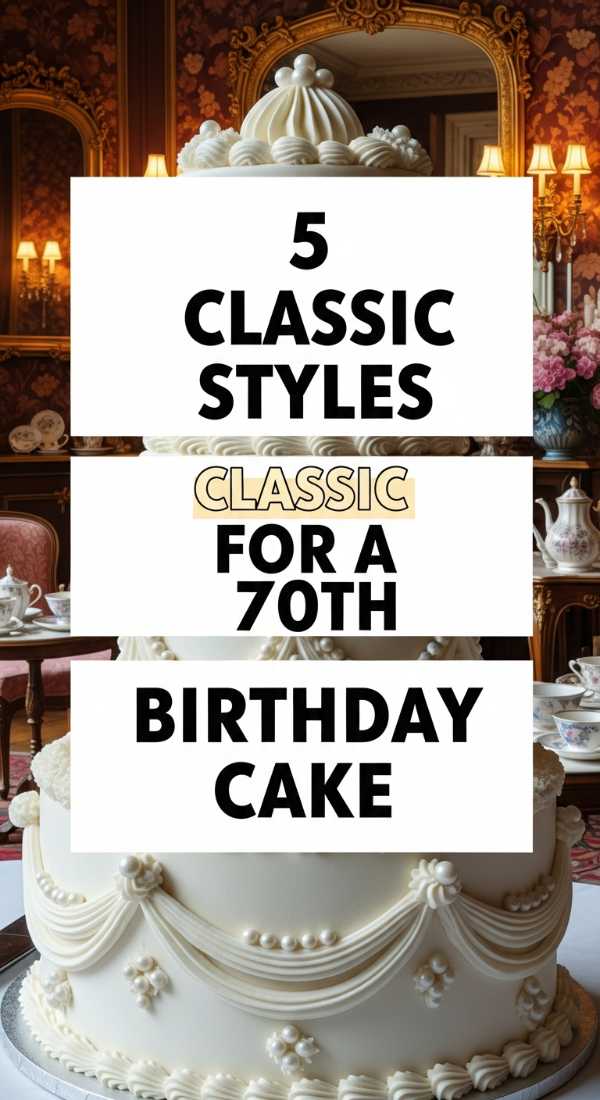 5 Classic Styles For A 70th Birthday Cake 69edfa7fd9ec5