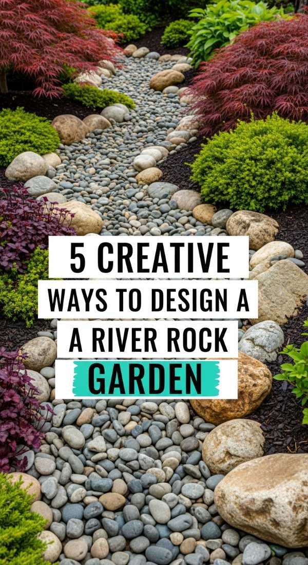 5 Creative Ways To Design A River Rock Garden 69ee5bd2844ce