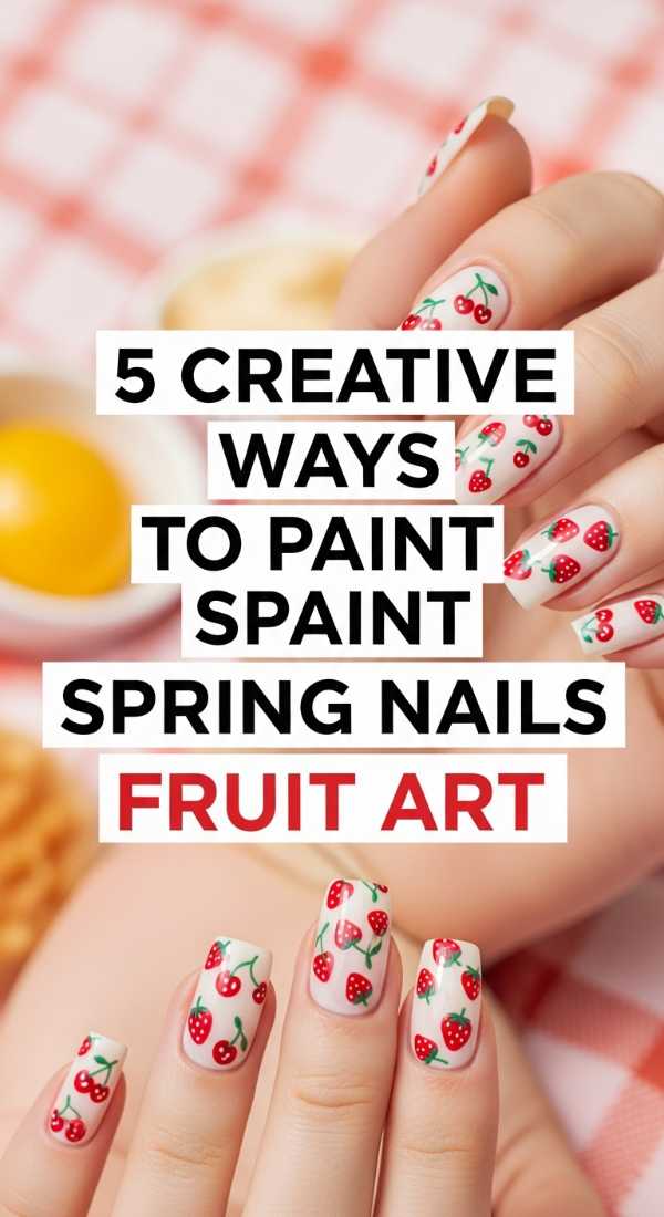 5 Creative Ways To Paint Spring Nails Fruit Art 69e780436e783