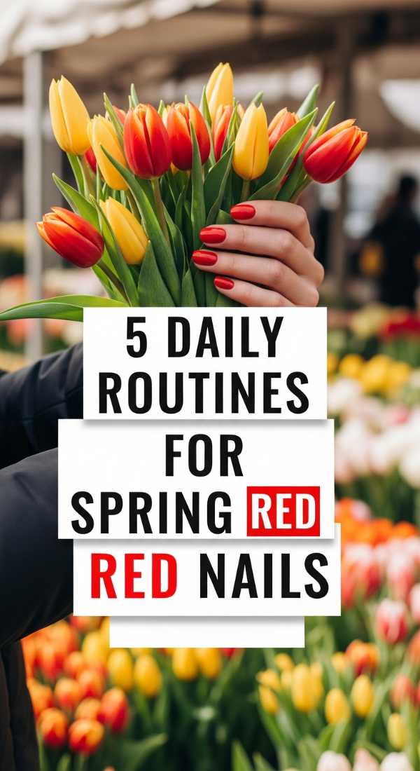 5 Daily Routines For Spring Red Nails 69ea68a82e3ff
