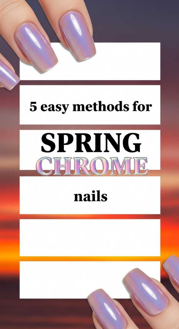 5 Easy Methods For Spring Chrome Nails 69e661609ab46