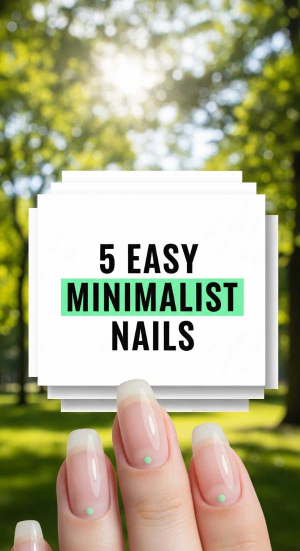 5 Easy Minimalist Spring Nails Tutorials 69df1d4b50622