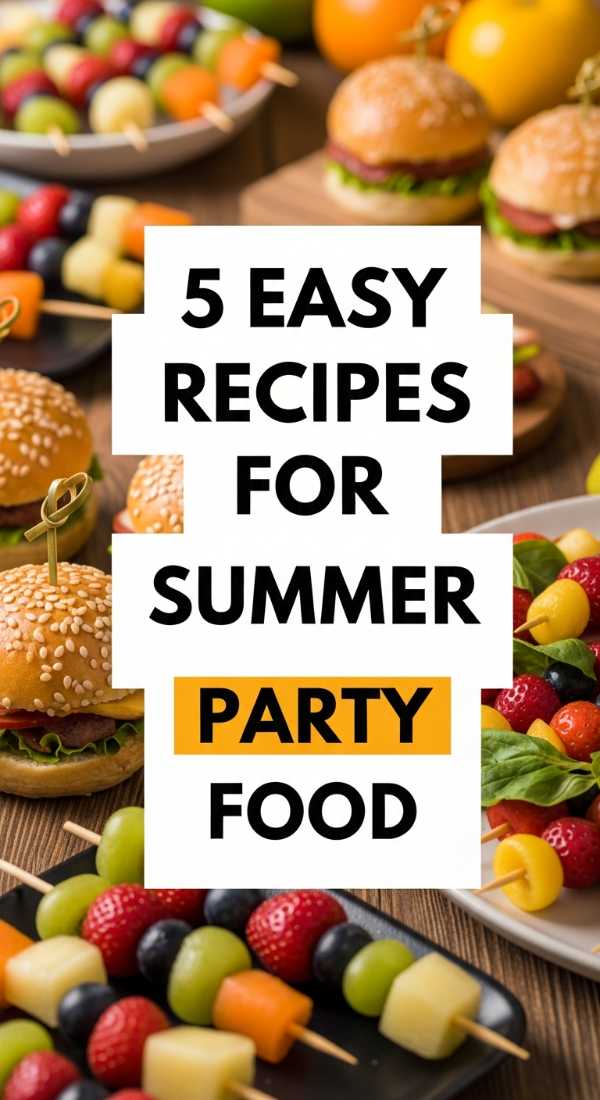 5 Easy Recipes For Summer Party Food 69f1a8b34bd09