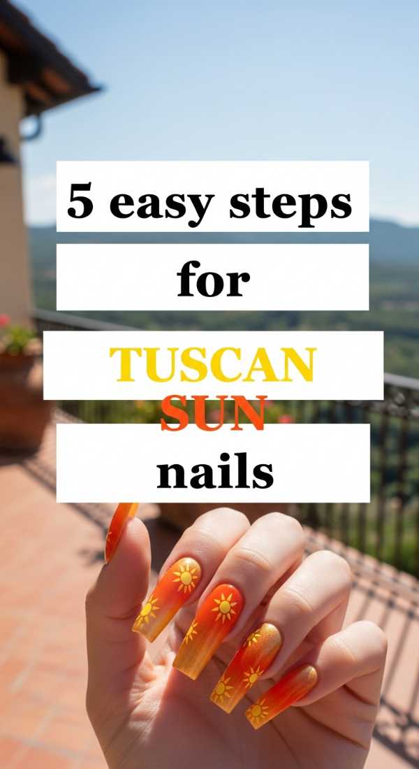 5 Easy Steps For Tuscan Sun Nails 69eba3a79d619