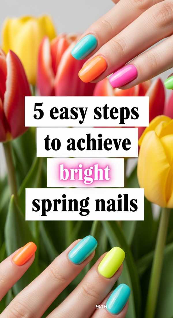 5 Easy Steps To Achieve Bright Spring Nails 69e3c06f4646f