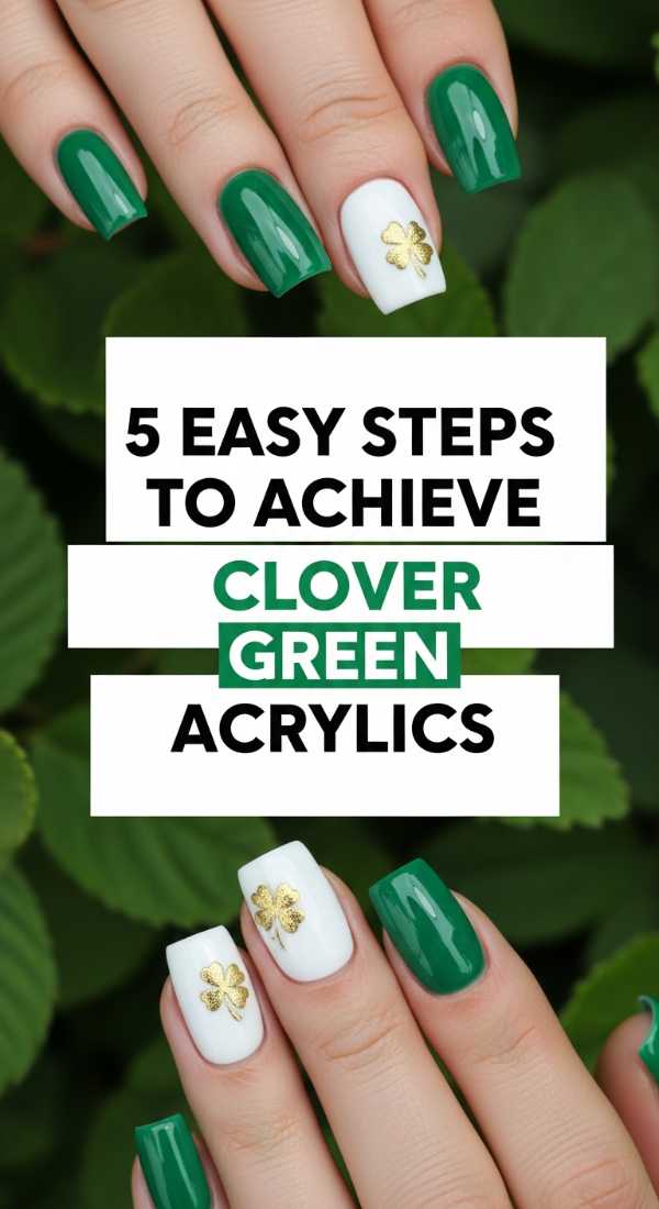 5 Easy Steps To Achieve Clover Green Acrylics 69ea029ab7c20