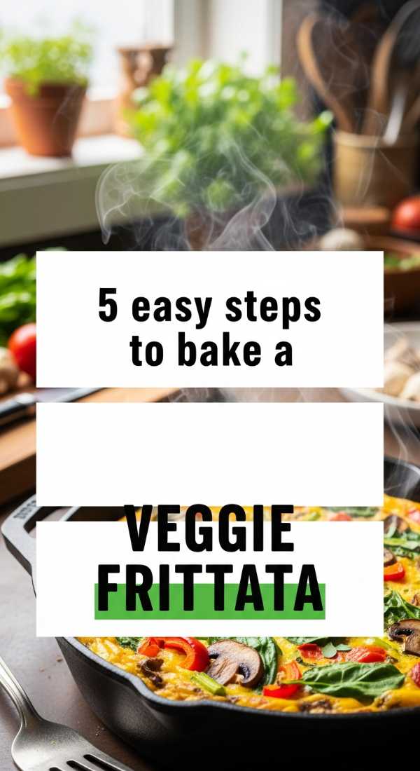 5 Easy Steps To Bake A Veggie Frittata 69e21f0f3653a