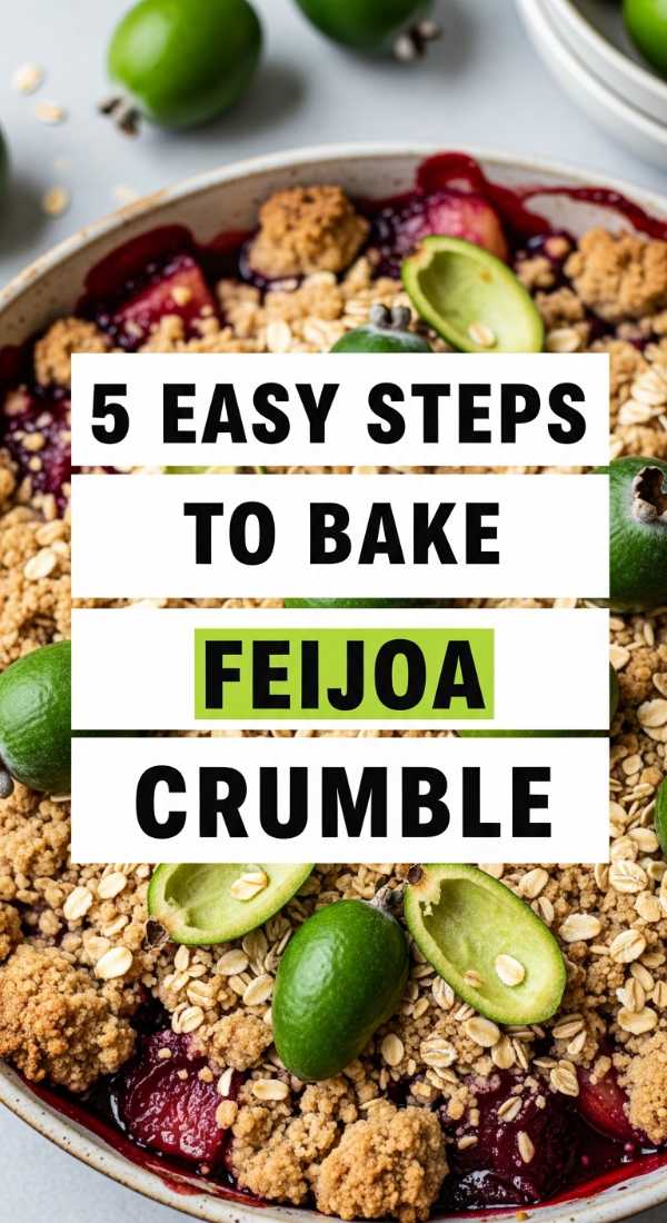 5 Easy Steps To Bake Feijoa Crumble 69e20d3162e3e
