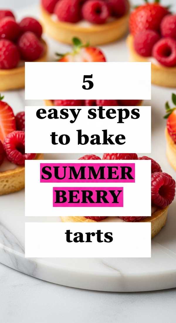 5 Easy Steps To Bake Summer Berry Tarts 69ef469487117