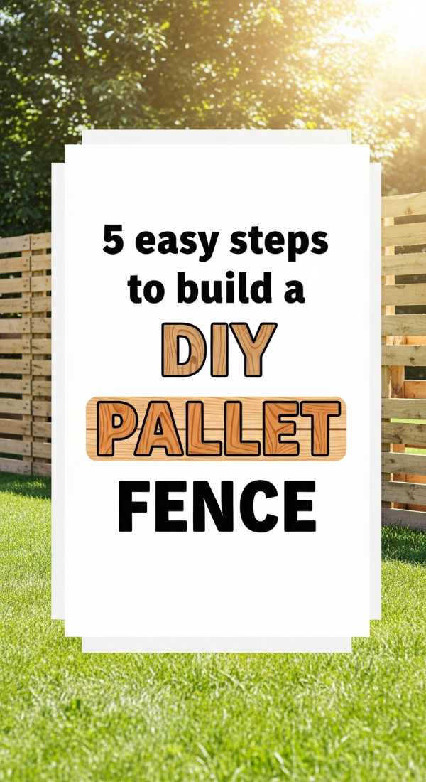 5 Easy Steps To Build A Diy Pallet Fence 69ee5bc682ae6