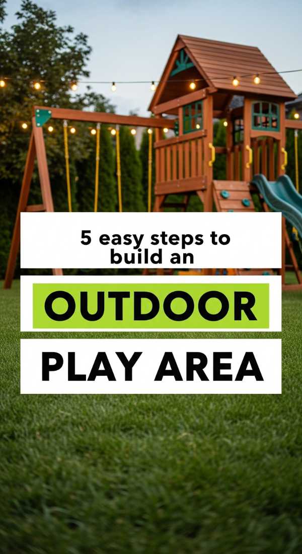 5 Easy Steps To Build An Outdoor Play Area 69f0ed9778826