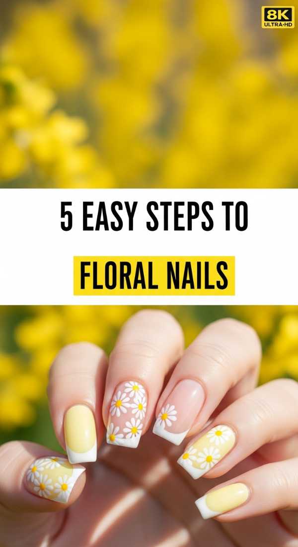 5 Easy Steps To Floral Nails 69df1d4f5d4b2