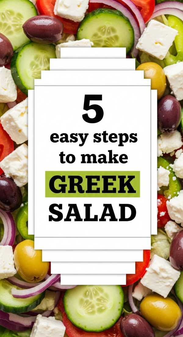 5 Easy Steps To Make Greek Salad 69e9b6df70074
