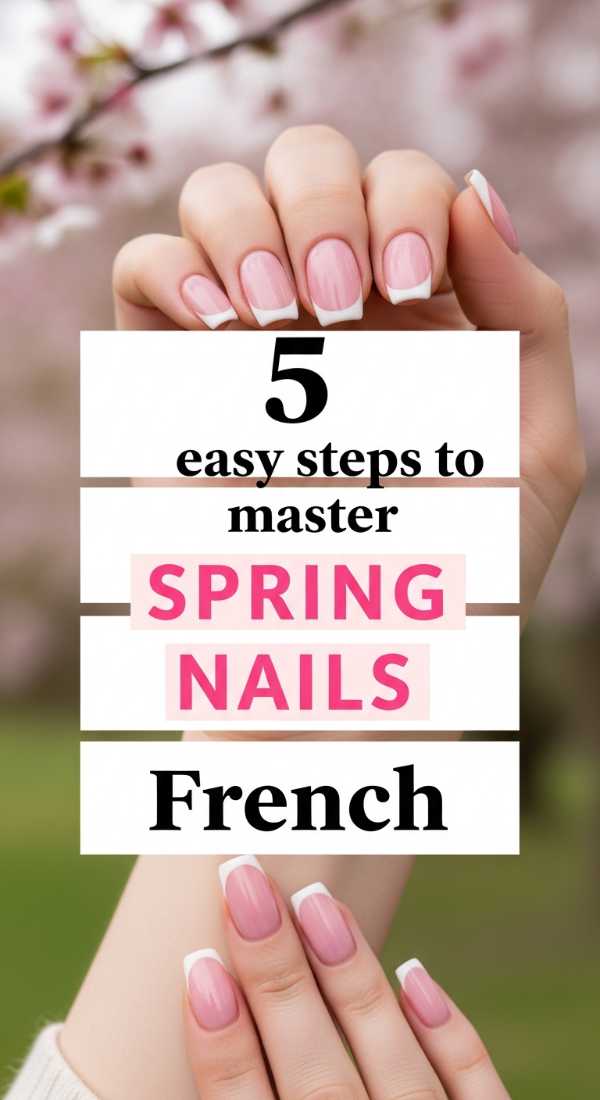 5 Easy Steps To Master Spring Nails French 69efaf7f0b604