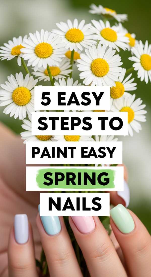 5 Easy Steps To Paint Easy Spring Nails 69ea698d21b1b