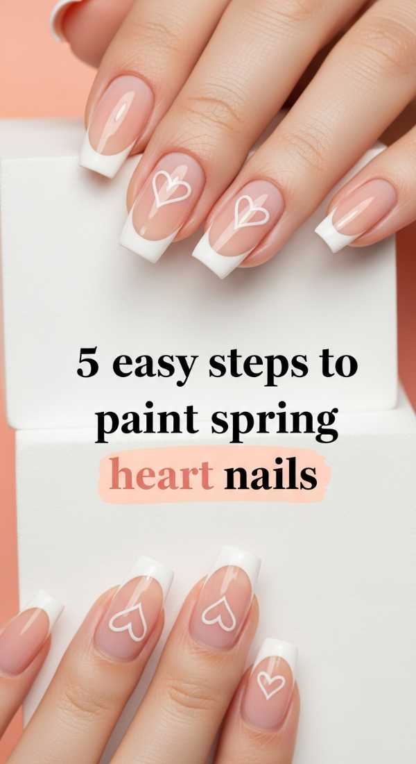 5 Easy Steps To Paint Spring Heart Nails 69e3c1c9bd84c