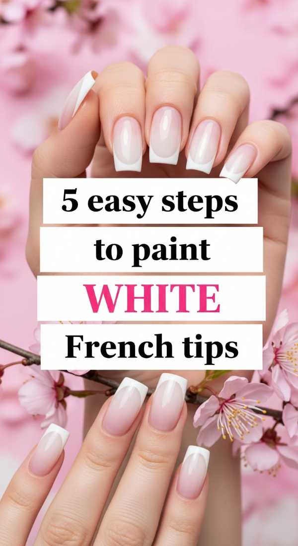 5 Easy Steps To Paint White French Tips 69e3c0788a721