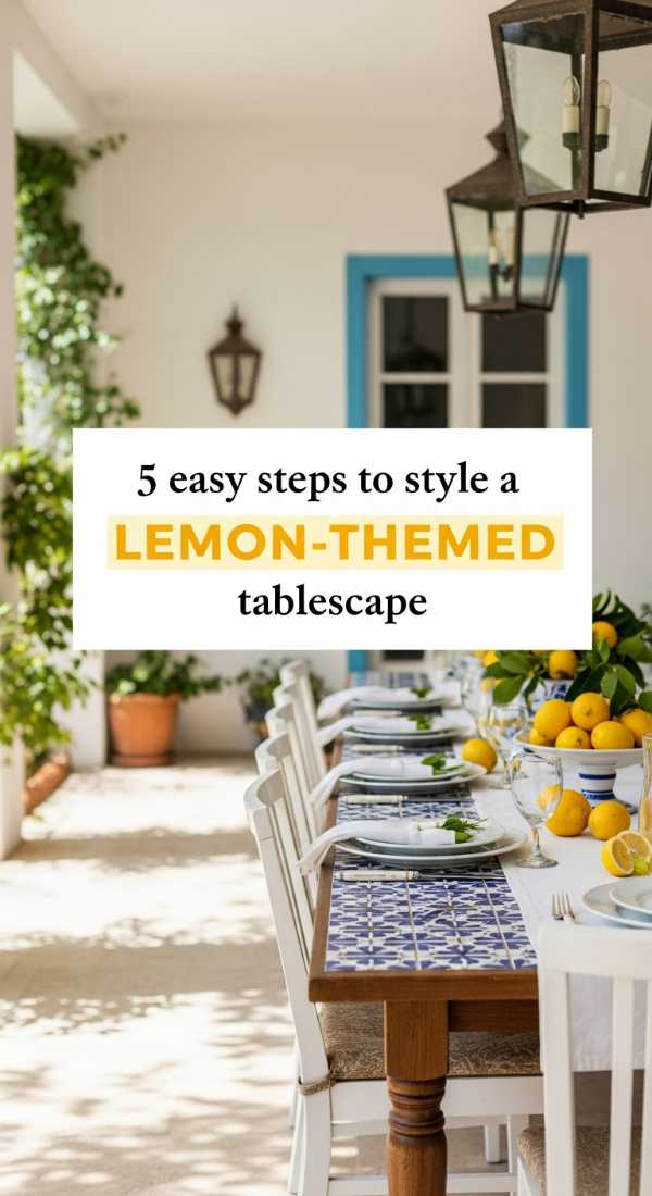 5 Easy Steps To Style A Lemon Themed Tablescape 69eb961398bf8