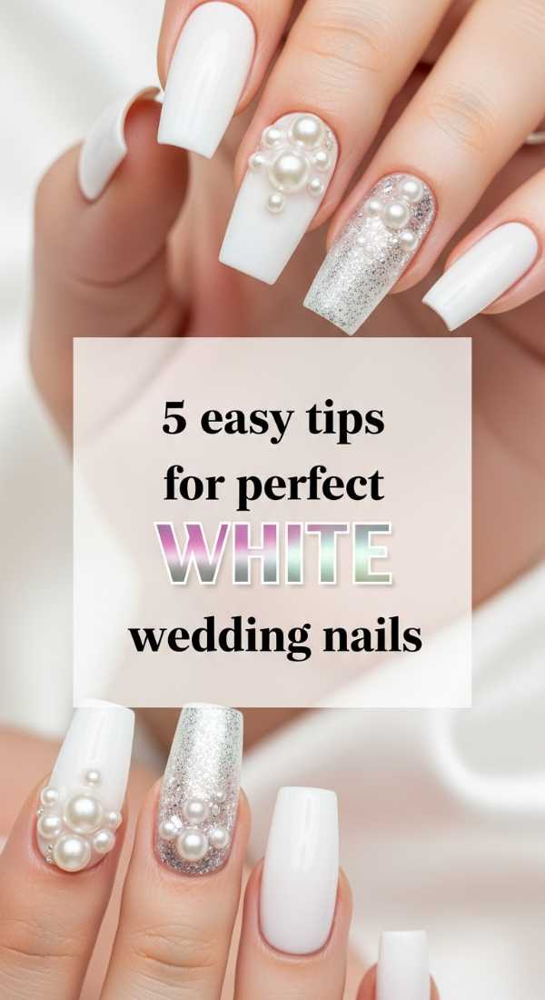 5 Easy Tips For Perfect White Wedding Nails 69ef98e4660e2