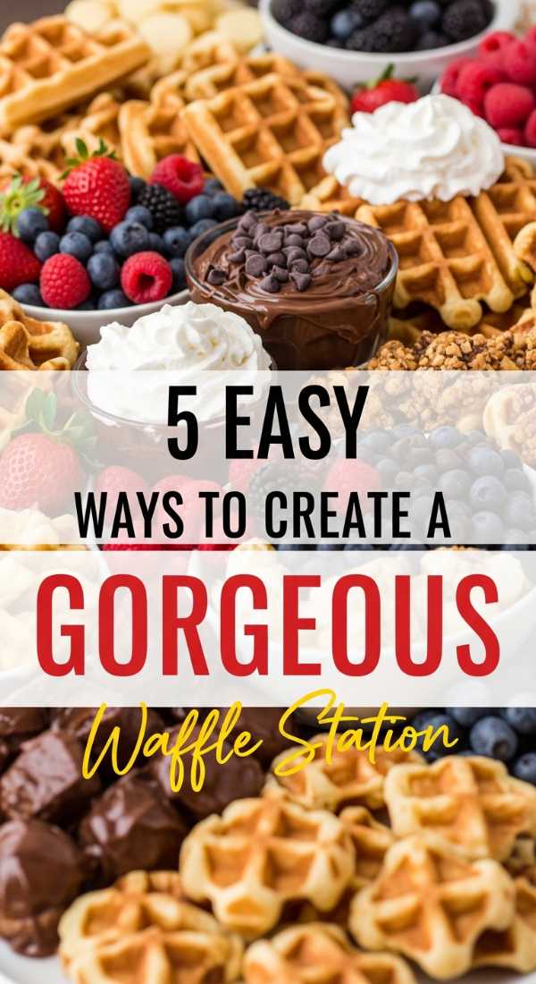 5 Easy Ways To Create A Gorgeous Waffle Station 69f0cce2cf5fd