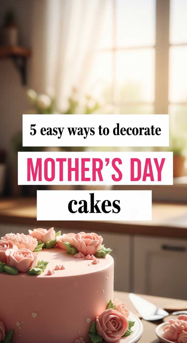 5 Easy Ways To Decorate Mothers Day Cakes 69f05aac53378