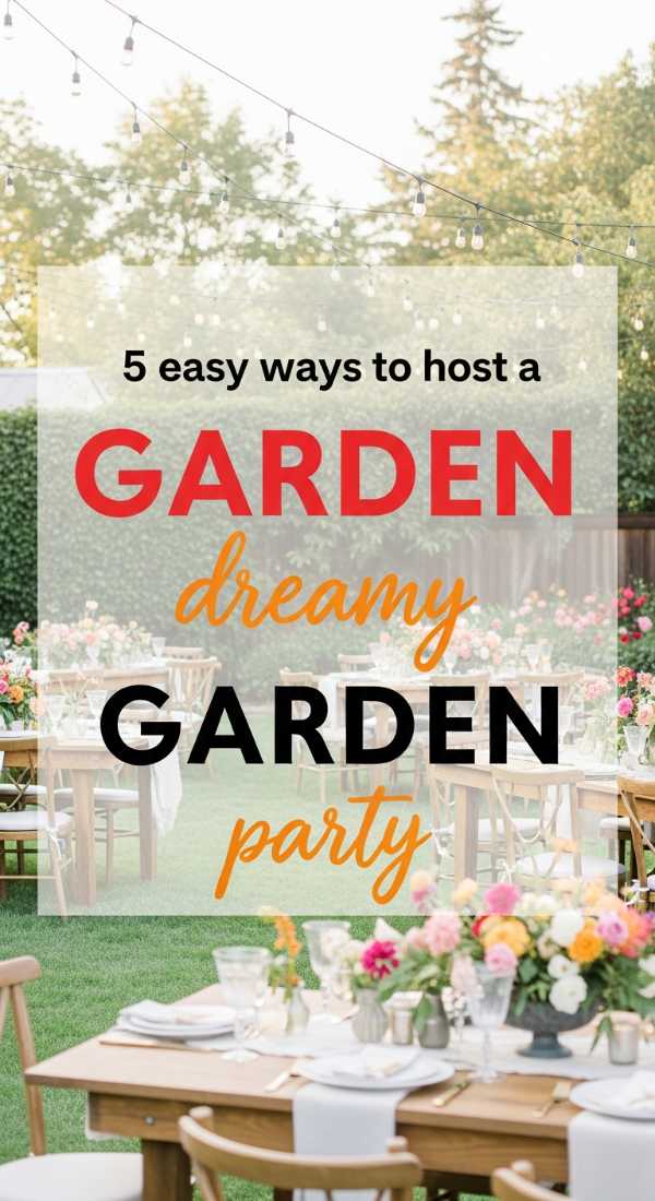 5 Easy Ways To Host A Dreamy Garden Party 69e730381091e