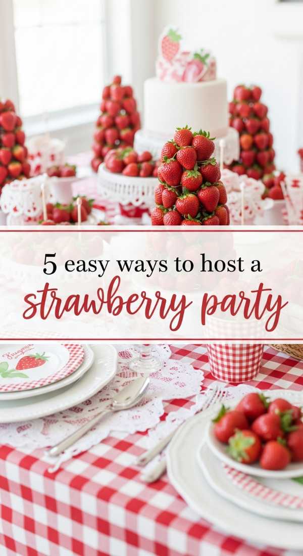 5 Easy Ways To Host A Strawberry Themed Party 69e32c43dd39e