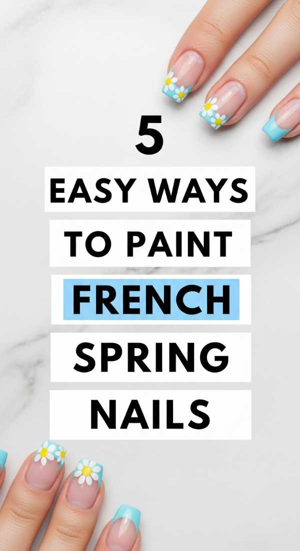 5 Easy Ways To Paint French Spring Nails 69efaf8bf18ca