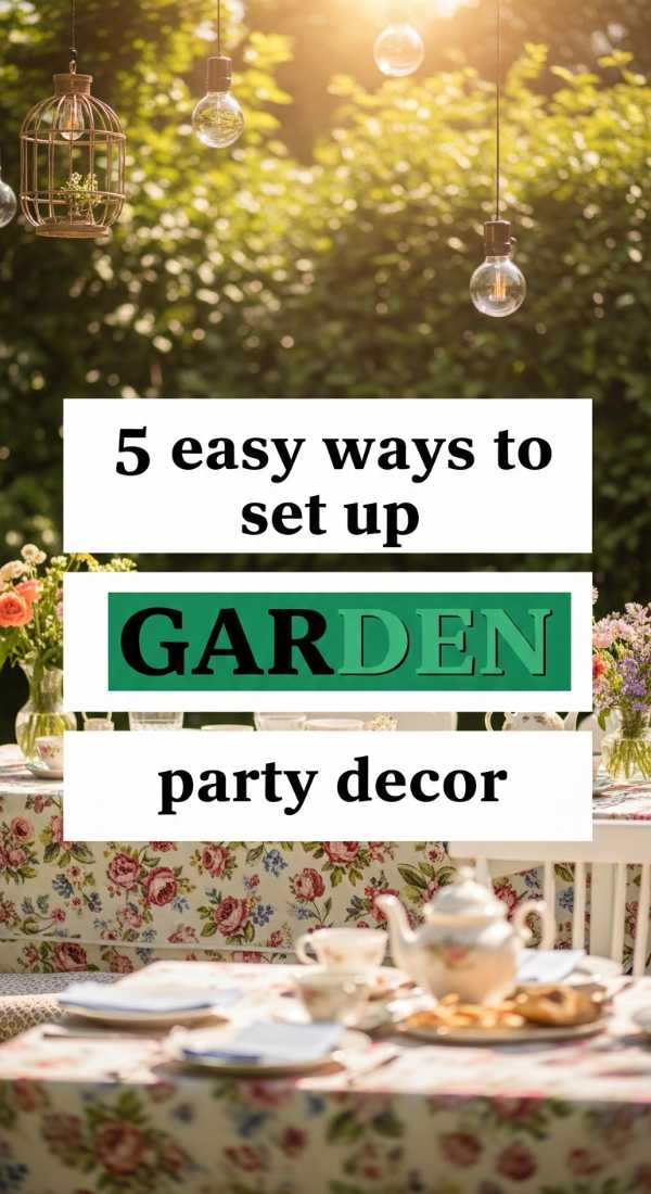 5 Easy Ways To Set Up Garden Party Decor 69e60f43e340c