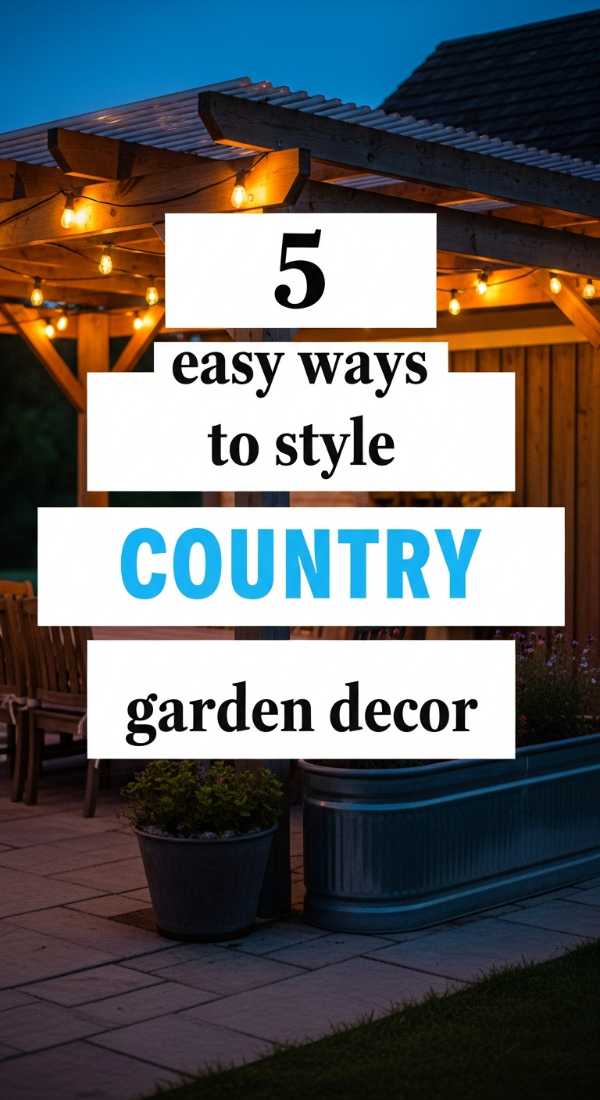 5 Easy Ways To Style Country Garden Decor 69f0ed8c17ef7