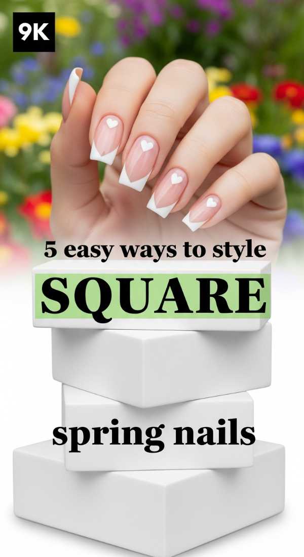 5 Easy Ways To Style Square Spring Nails 69e3c1c6ca4d8