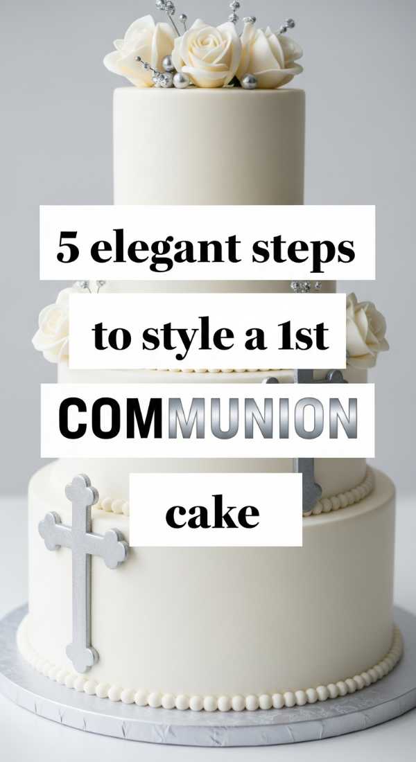 5 Elegant Steps To Style A 1st Communion Cake 69ef468197ba6