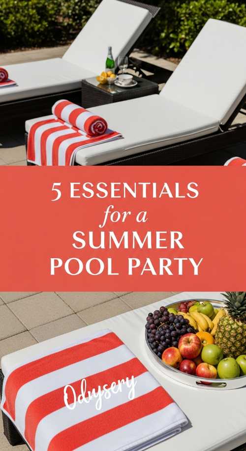 5 Essentials for a Trendy Summer Pool Party