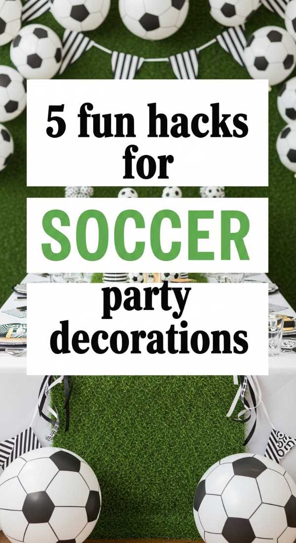 5 Fun Hacks For Soccer Party Decorations 69e60f44e6119