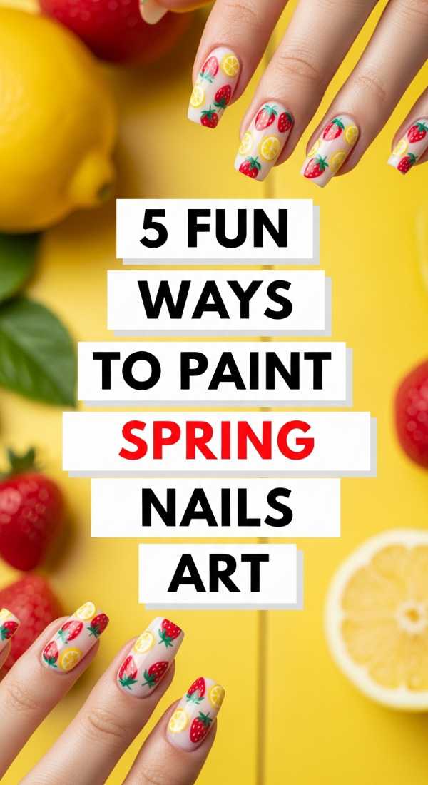5 Fun Ways To Paint Spring Nails Fruit Art 69efb155c5a98