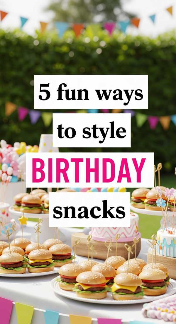 5 Fun Ways To Style Birthday Snacks 69edfa852b686