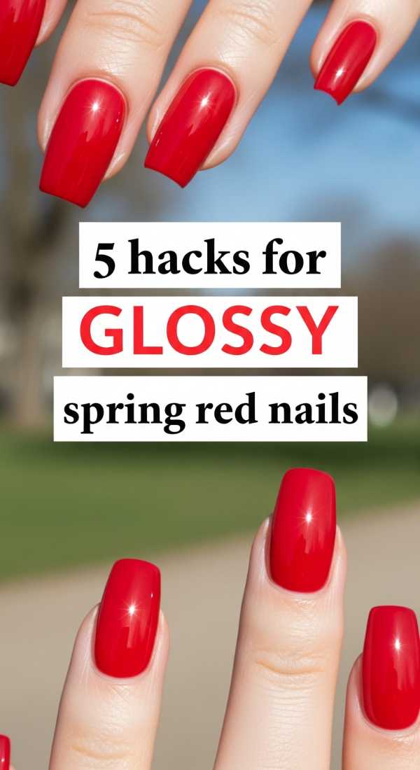 5 Hacks For Glossy Spring Red Nails 69e3c068f1c07