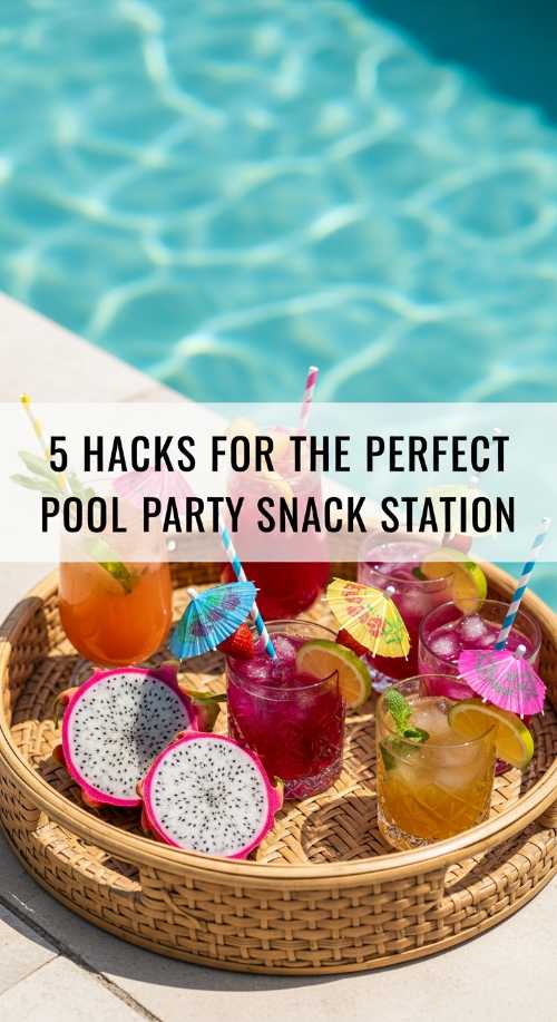 5 Hacks for the Perfect Pool Party Snack Station