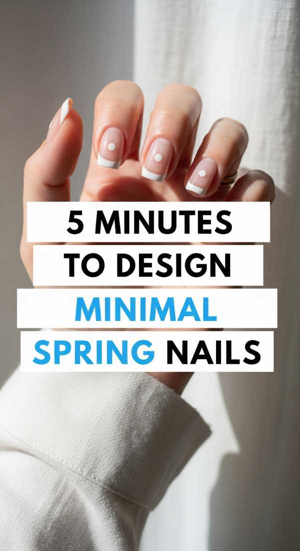 5 Minutes To Design Minimal Spring Nails 69e7802e92fff