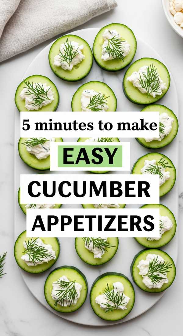 5 Minutes To Make Easy Cucumber Appetizers 69edf4148bcb4