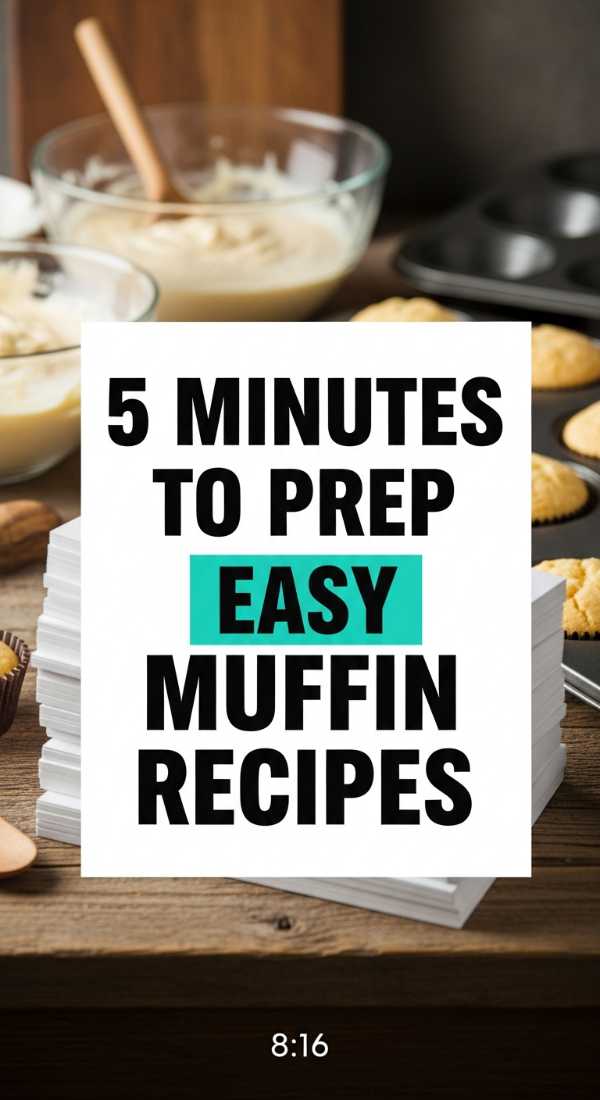 5 Minutes To Prep Easy Muffin Recipes 69e853e202ede