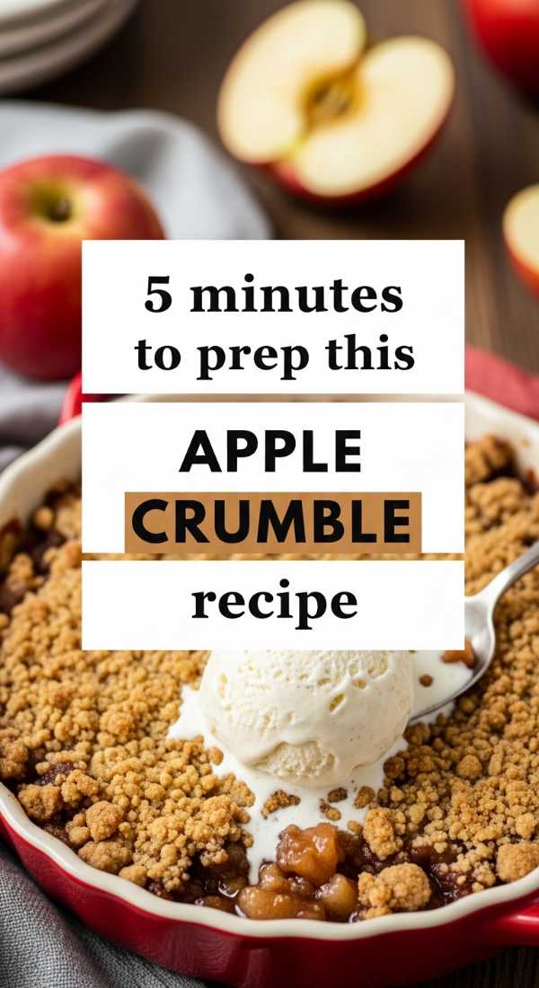 5 Minutes To Prep This Apple Crumble Recipe 69e853e74fdaf