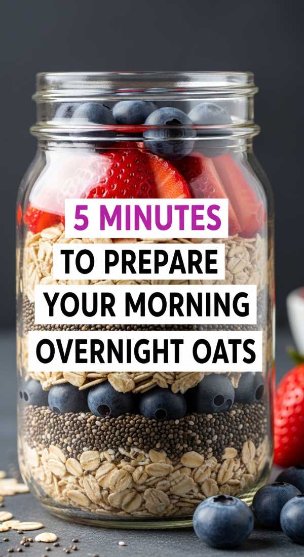 5 Minutes To Prepare Your Morning Overnight Oats 69e20d2f4ae79