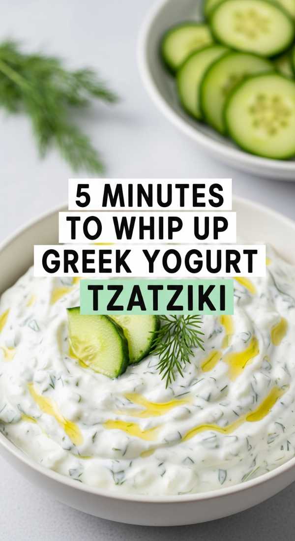 5 Minutes To Whip Up Greek Yogurt Tzatziki 69e9b6e3ecfd6