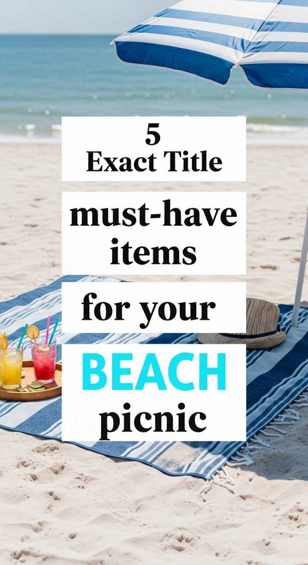 5 Must Have Items For Your Beach Picnic 69efae51529bf