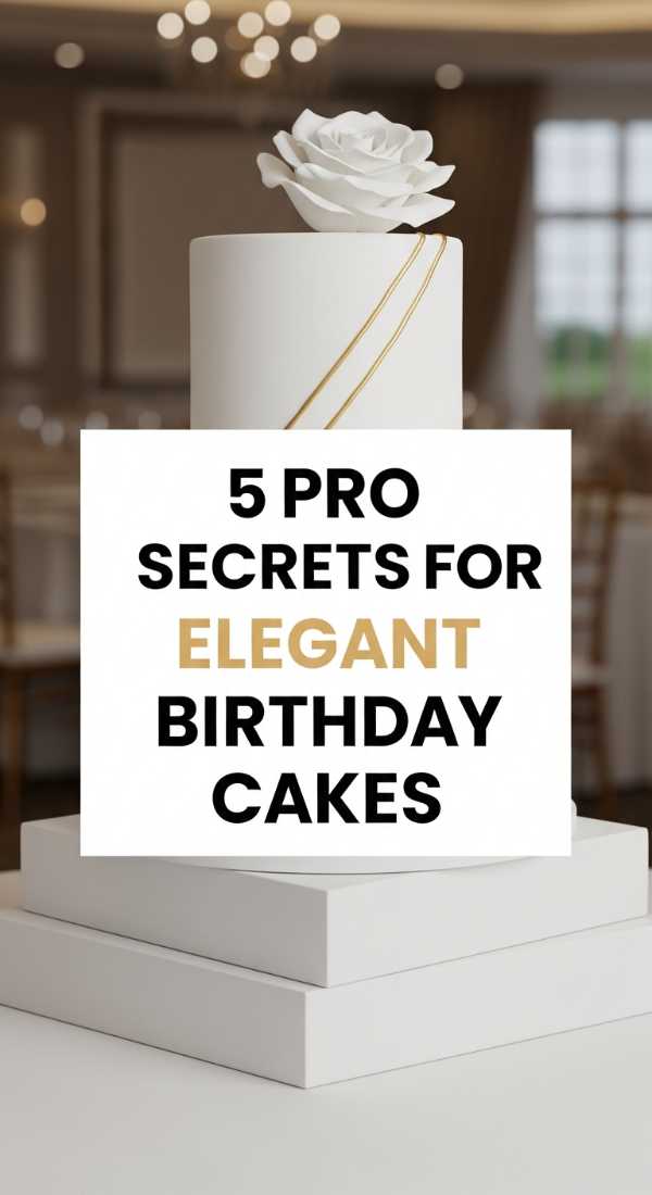 5 Pro Secrets For Elegant Birthday Cakes 69ef467d68981
