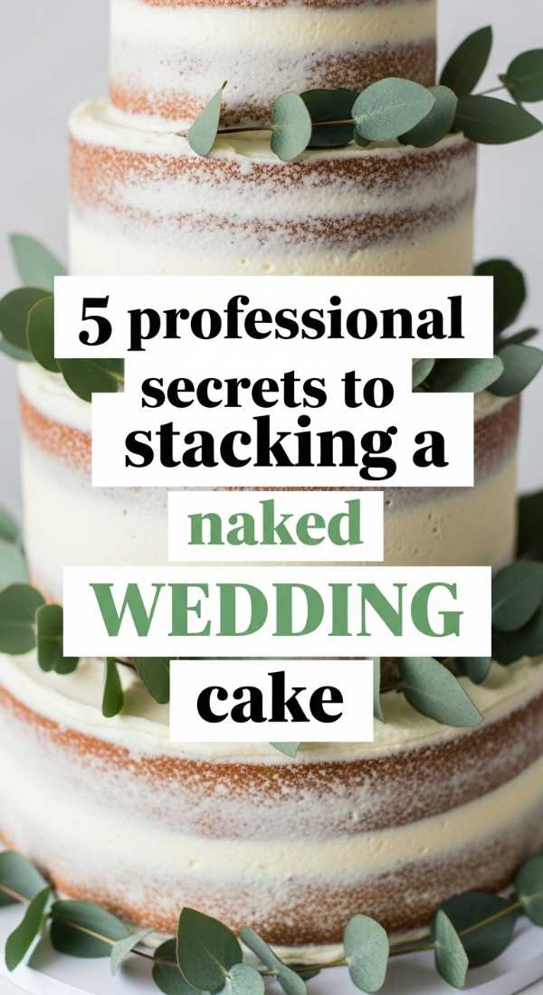 5 Professional Secrets To Stacking A Naked Wedding Cake 69ef4678745b6